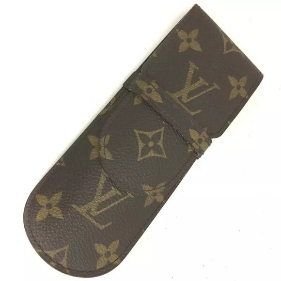 524162AF Louis Vuitton Pen Case Etui Stylos Brown Monogram - Picture 1 of 8